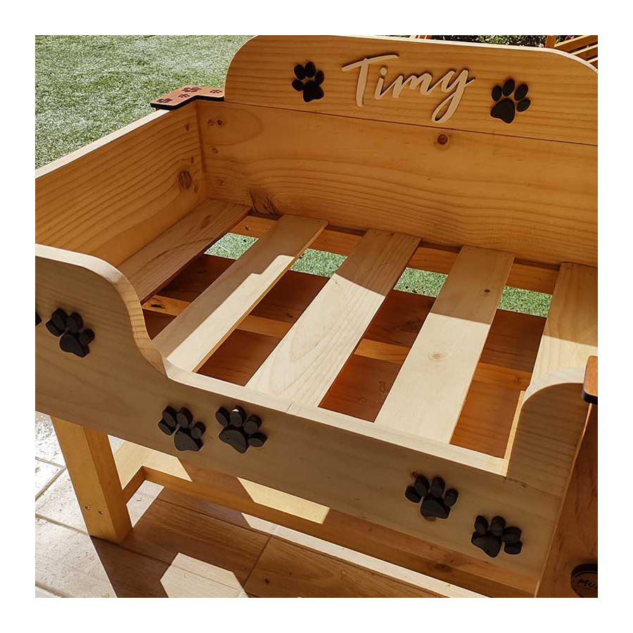 Cama para perritos personalizada | con colchón de doble temporada