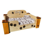 Cama para perritos personalizada | con colchón de doble temporada